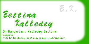 bettina kalledey business card